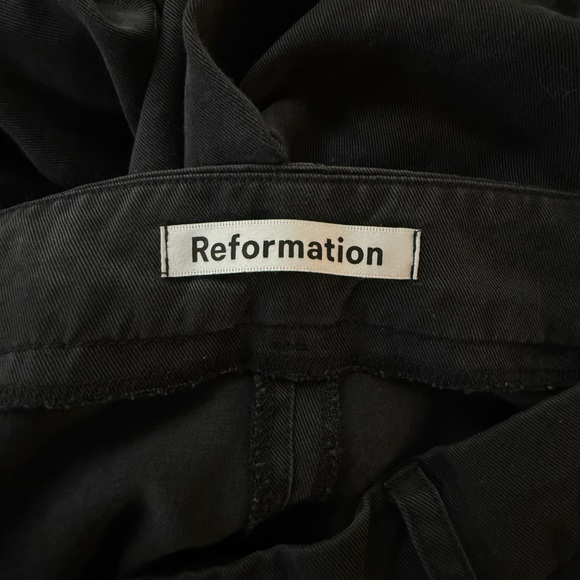 REFORMATION Charcoal Trousers Pants - Picture 5 of 6
